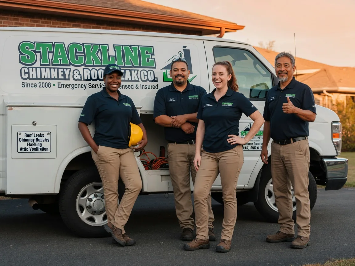 Chimney flashing repair company in Groveton, TX